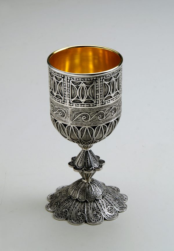 STERLING SILVER KIDDUSH CUP