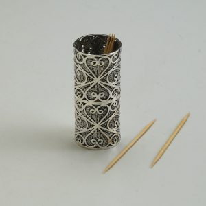 STERLING SILVER TOOTHPICK CASE