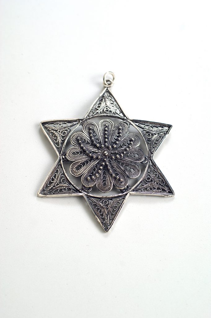 תליון מגן דוד מכסף טהור