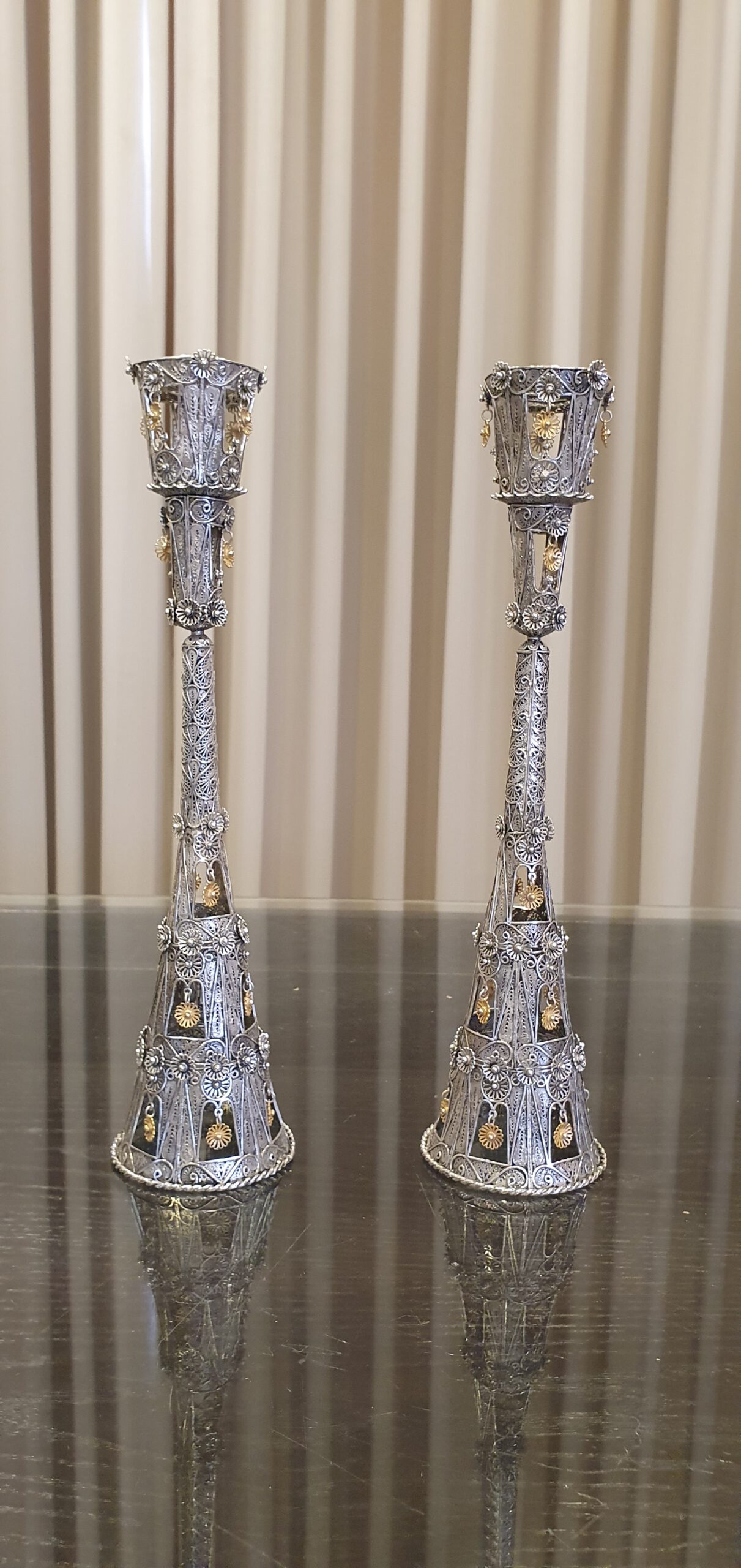 פמוטים מכסף טהור