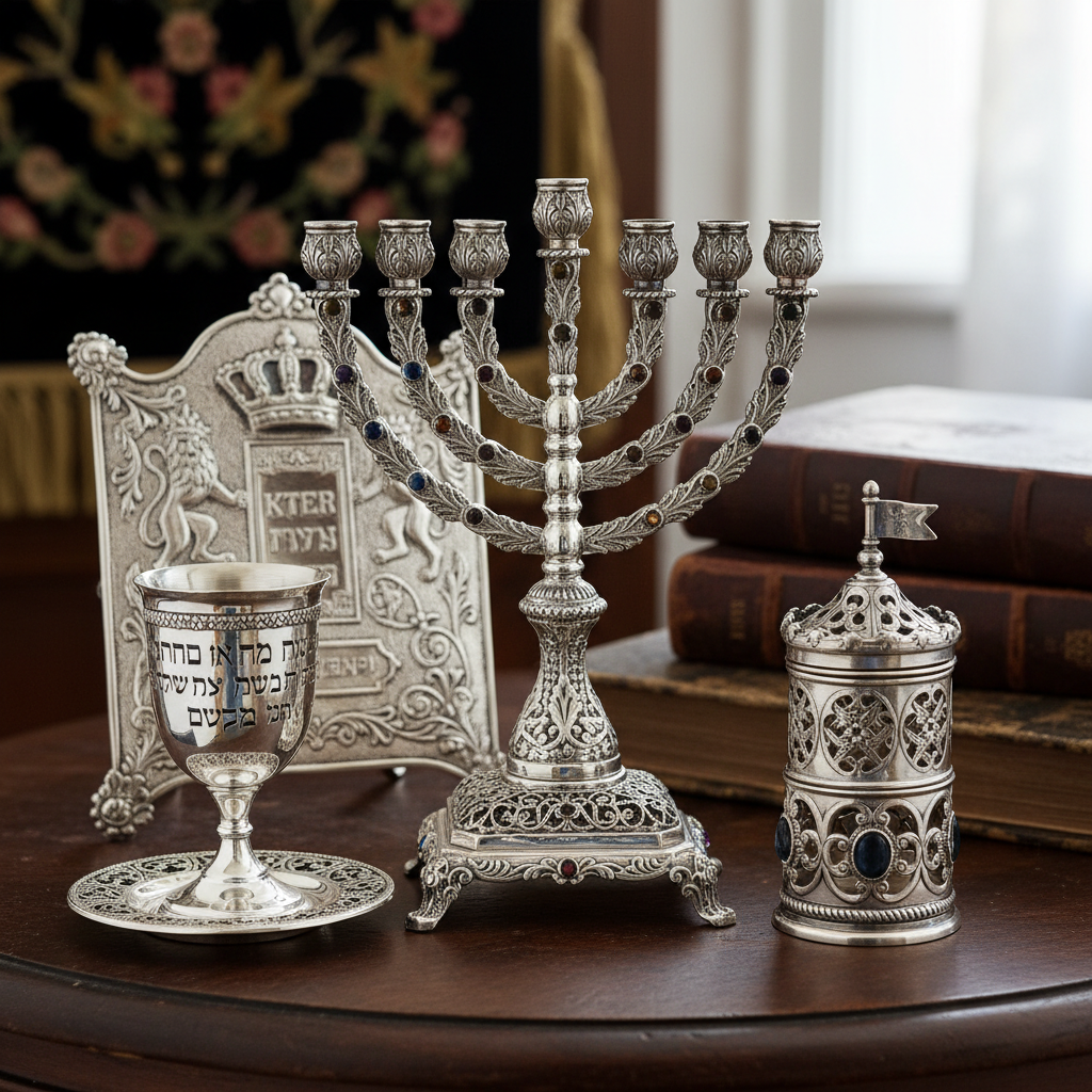 בית מגילה מכסף ואצבע לספר תורה מכסף: התאמה נכונה לשימוש יוקרתי