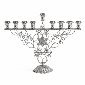 חנוכיה כסף 925